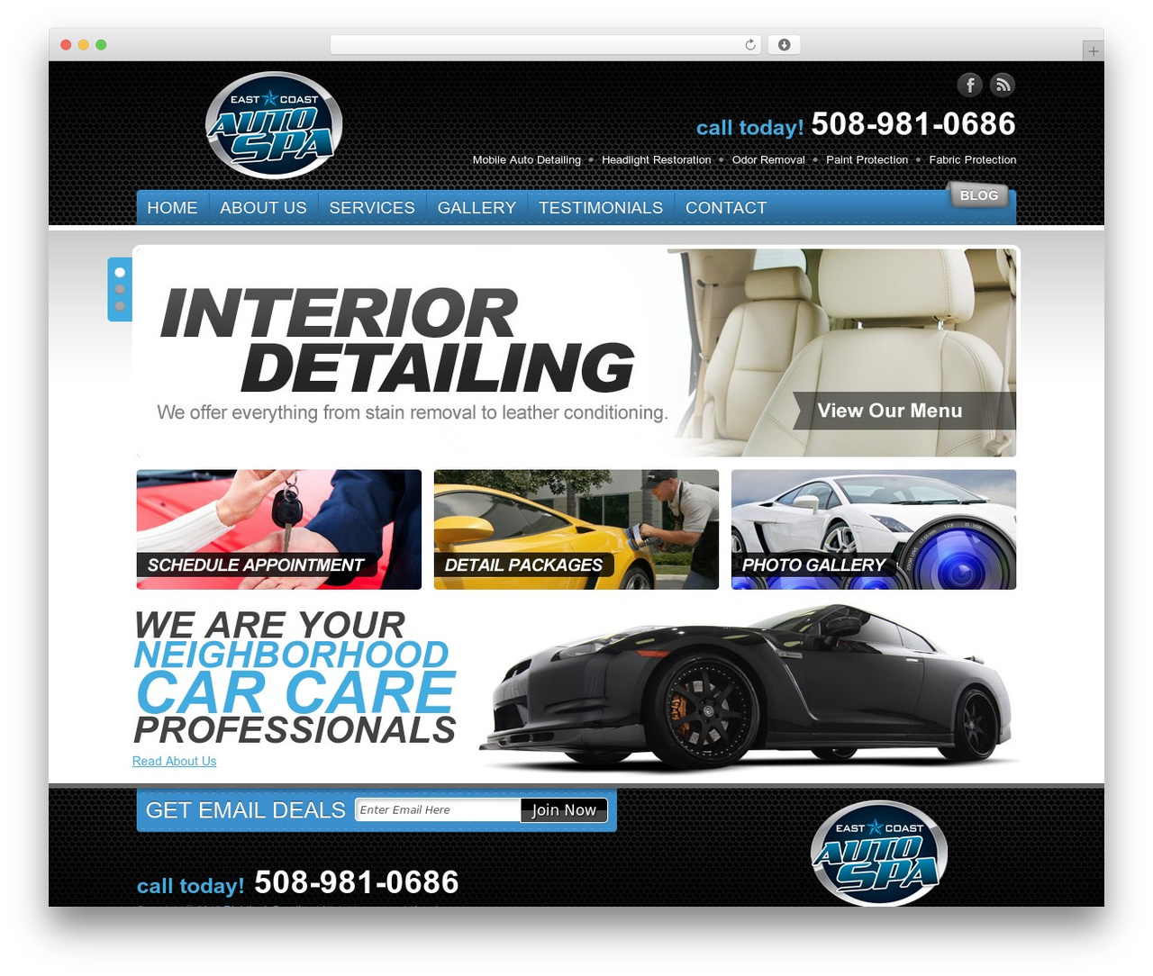 WordPress theme RLC Template Theme - eastcoastautospa.com