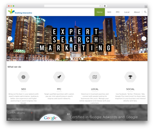 Big Junior WordPress theme - evolvinginteractive.com
