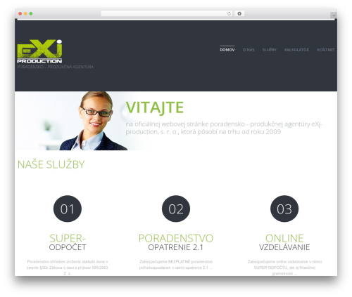 cherry WordPress theme design - exj-production.sk