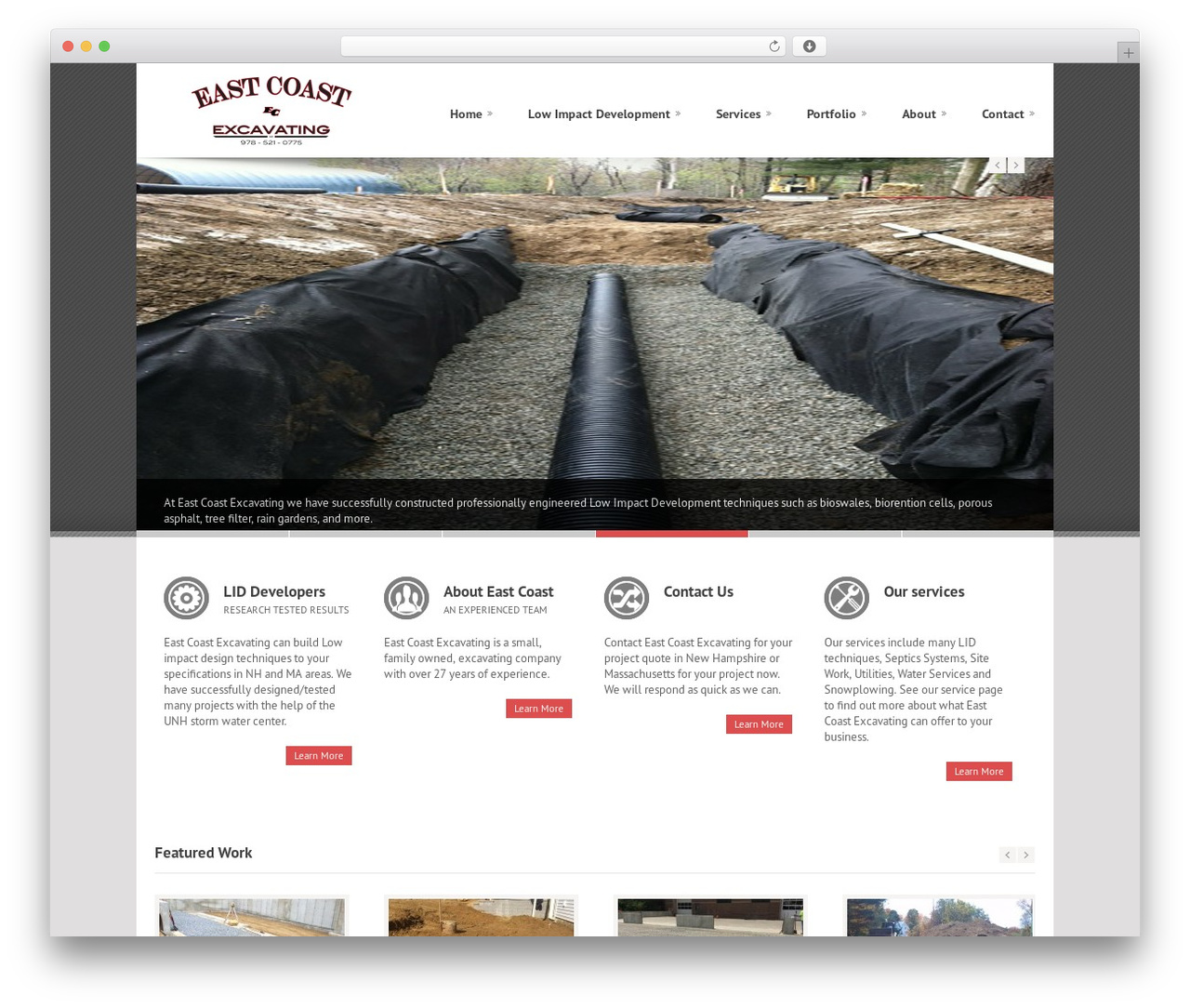 Construct theme WordPress - eastcoastexcavatinginc.com
