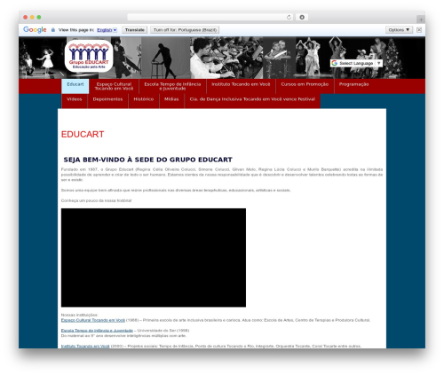Educ Theme WordPress page theme - educart.com.br