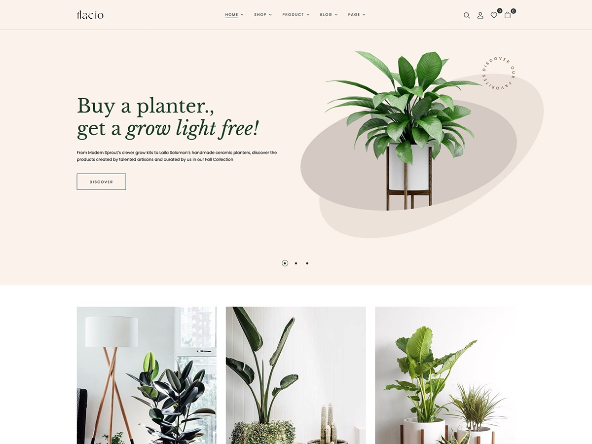 Flacio WordPress store theme