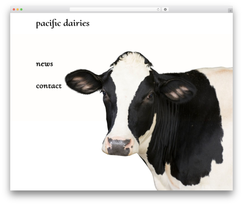 franco theme WordPress - pacificdairies.com