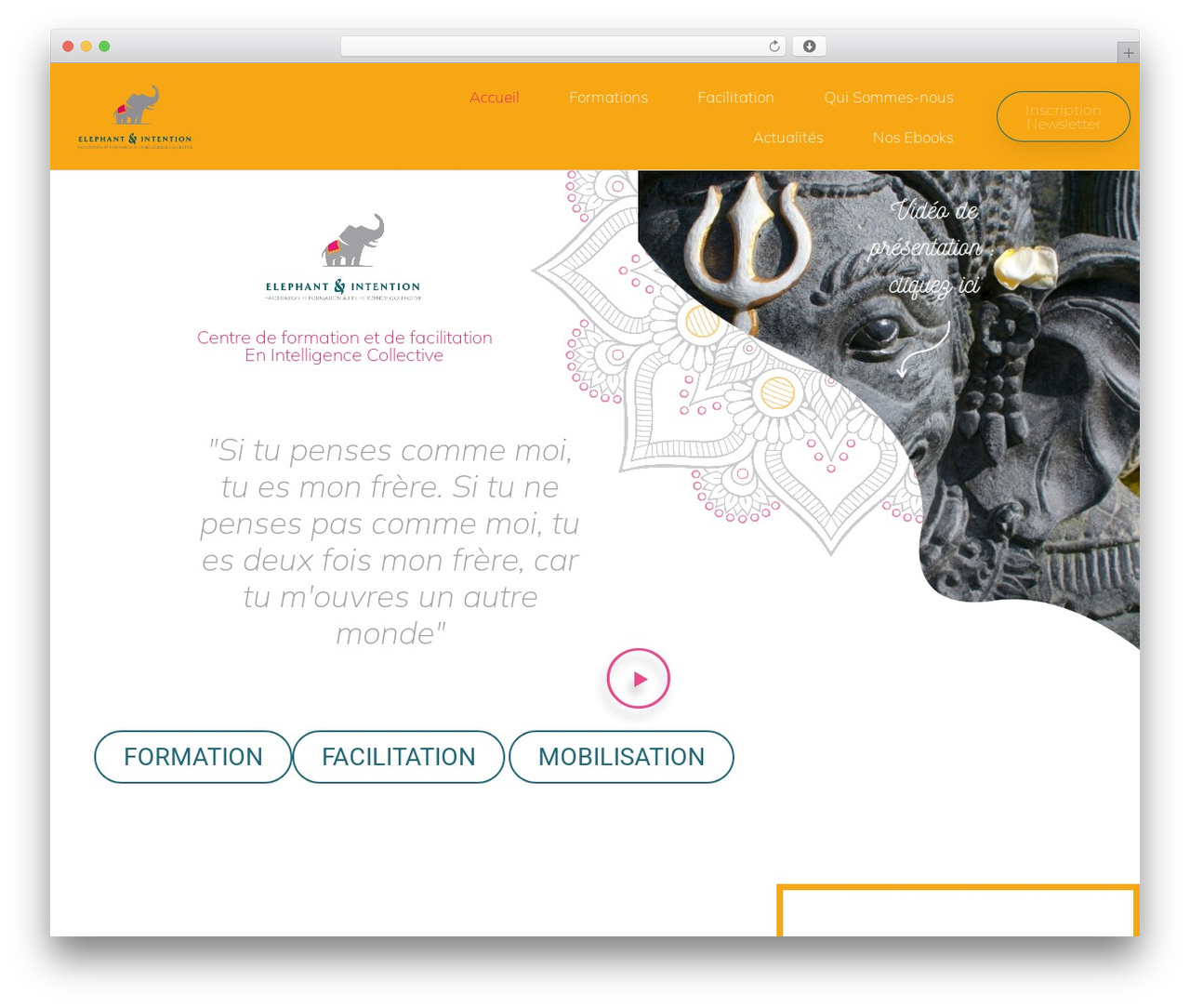Hello Elementor WordPress theme - elephant-intention.com