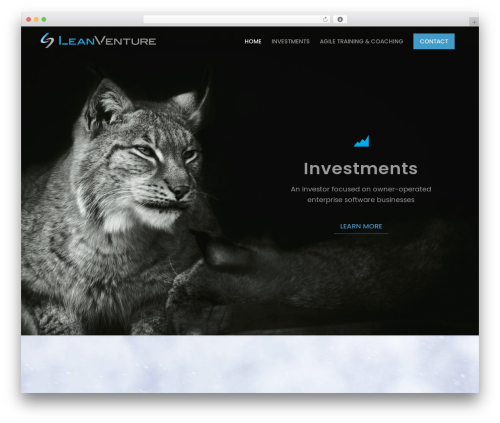 Leanventure WordPress theme - leanventure.com
