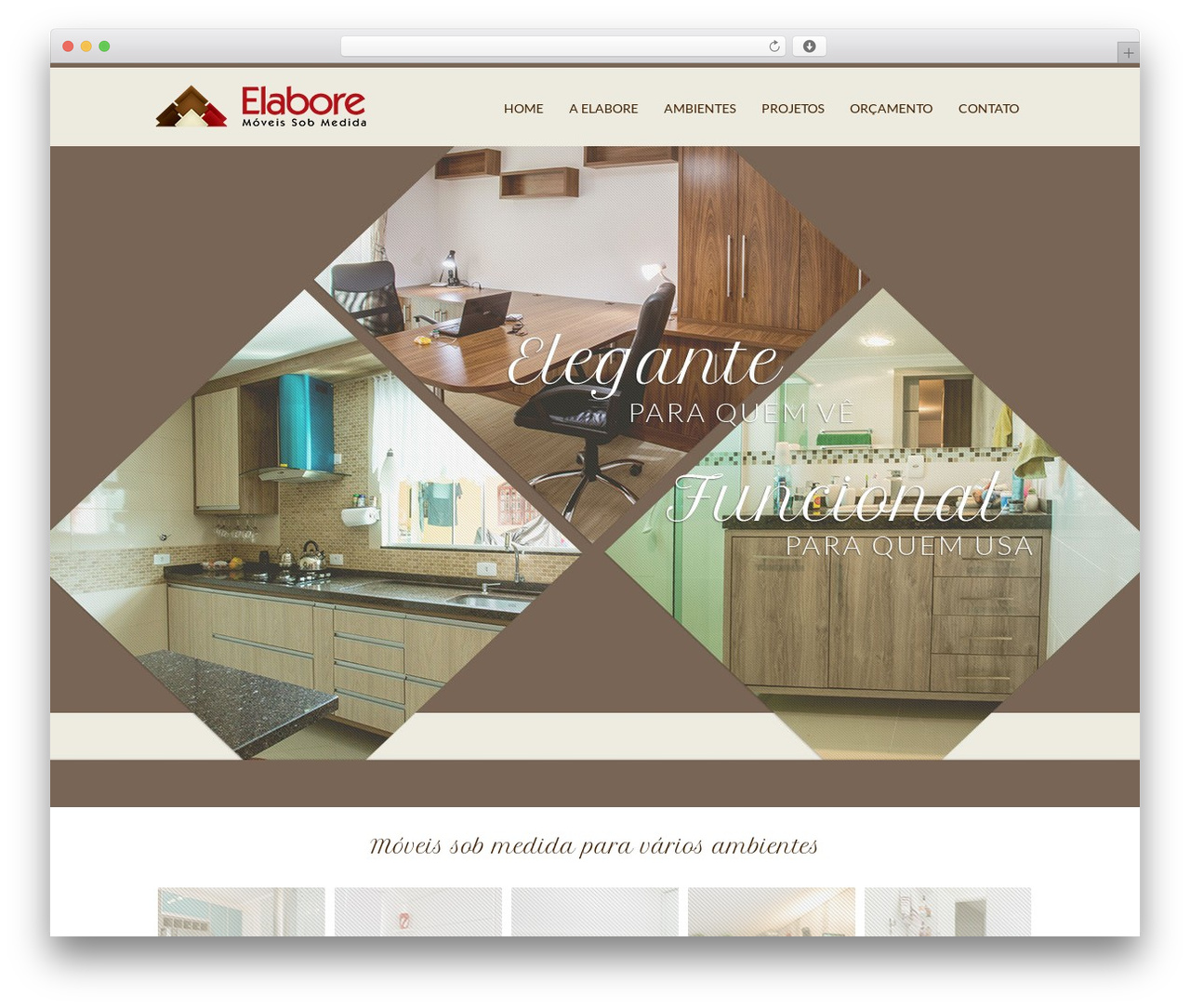 OnSite theme WordPress - elaboremoveis.com.br