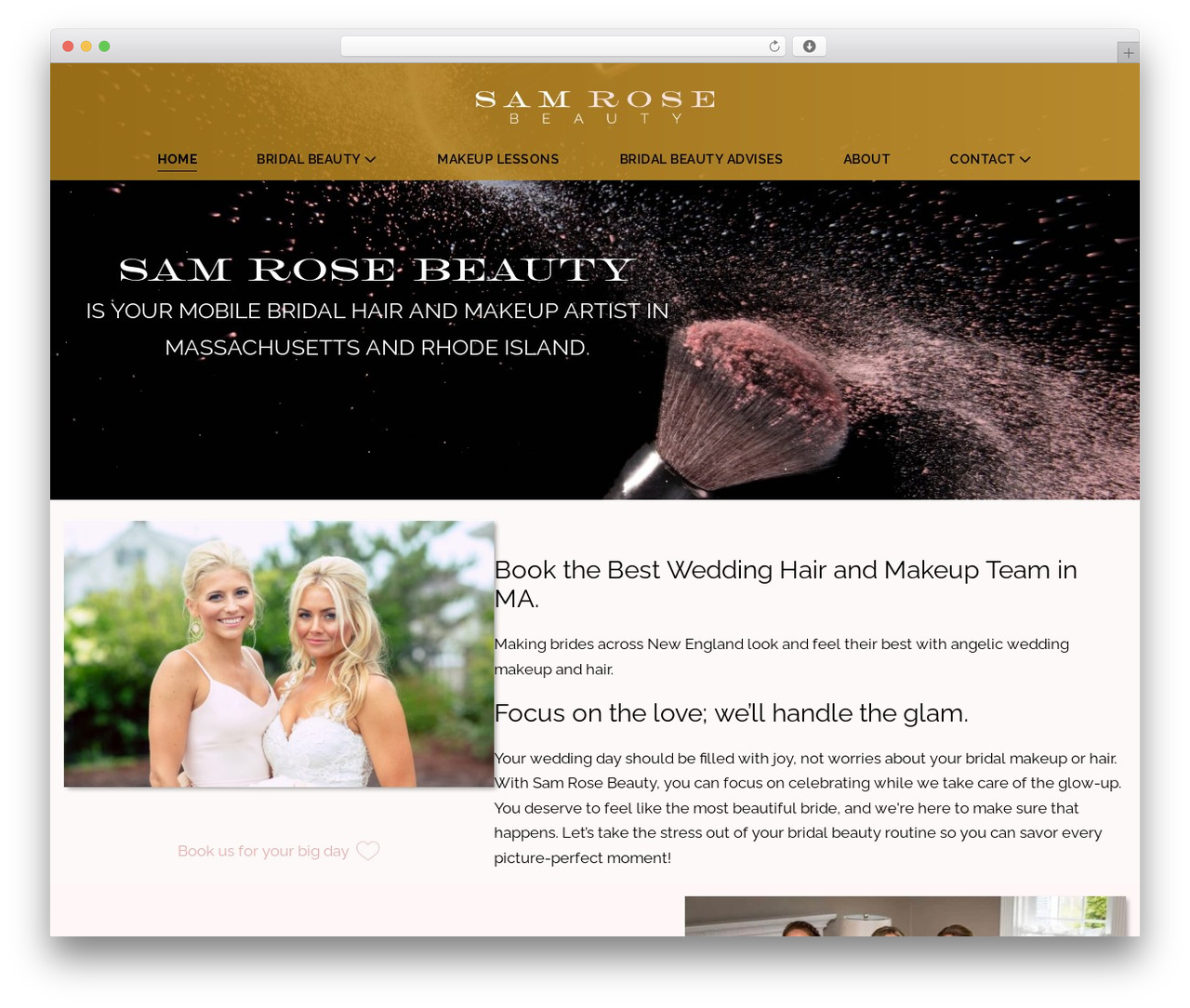 LT Blueprint WordPress theme - samrosebeauty.com