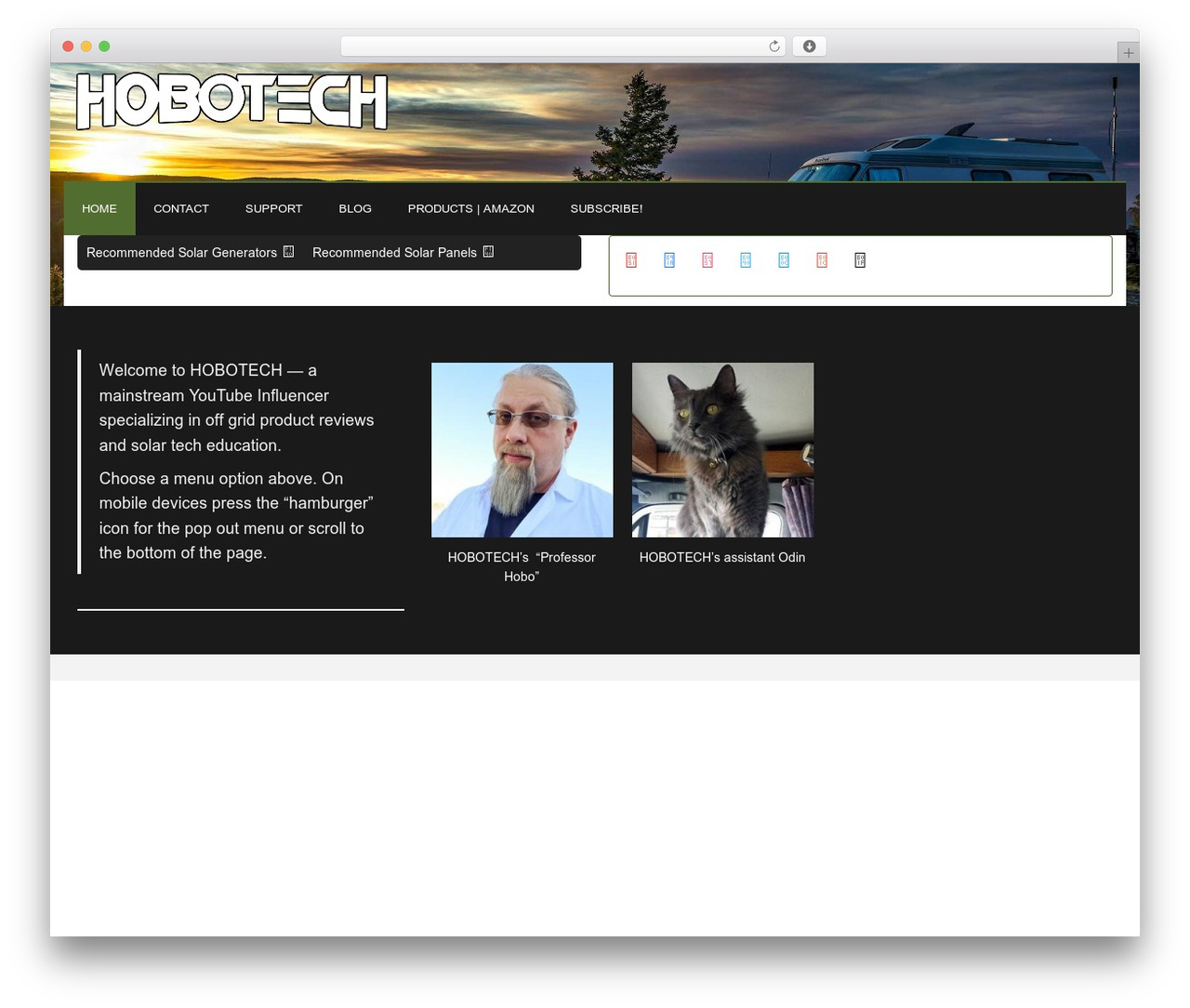 Pavilion WordPress theme - hobotech.tv