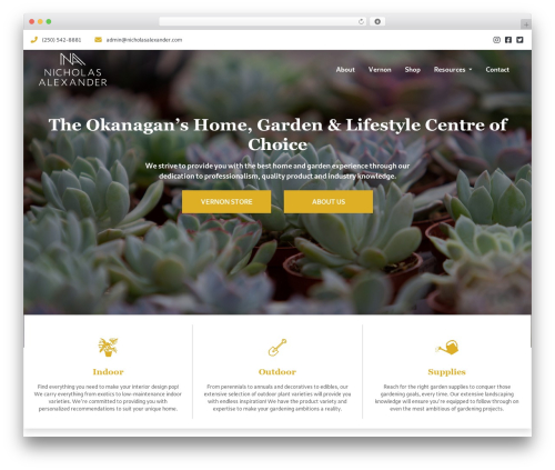 Theme WordPress nicholas - nicholasalexander.com