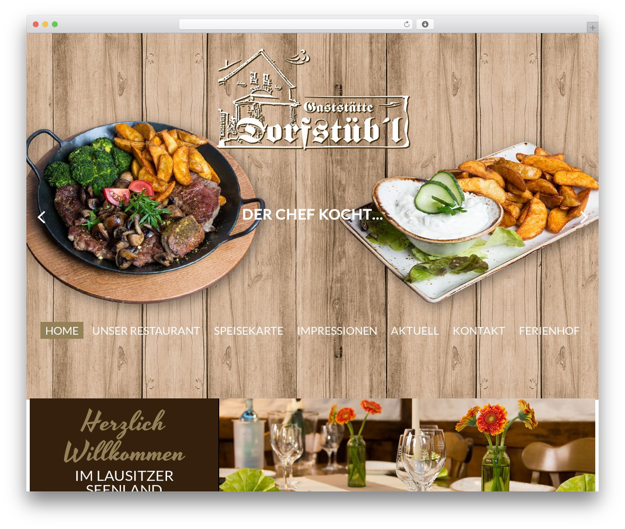 WordPress theme cherry - dorfstuebl-bilik.de