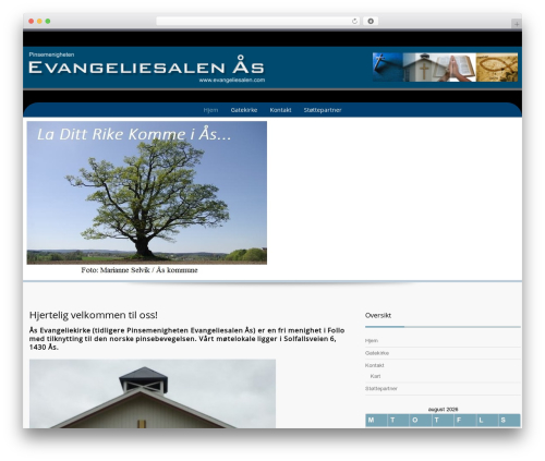 WordPress theme Preference Lite - evangeliesalen.com