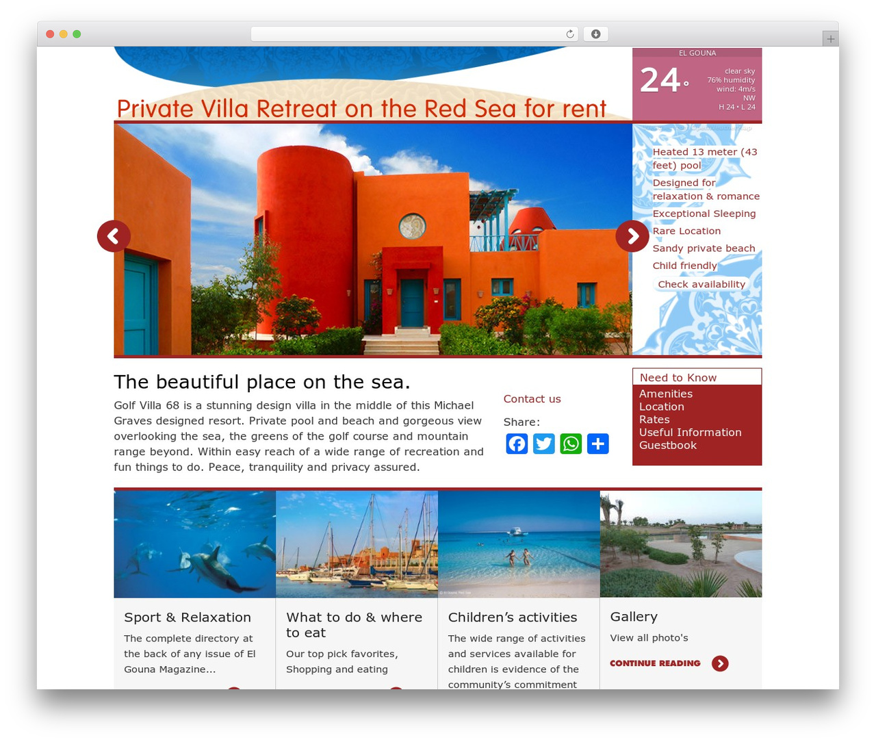 WordPress theme PRESS - elgouna-villa.com