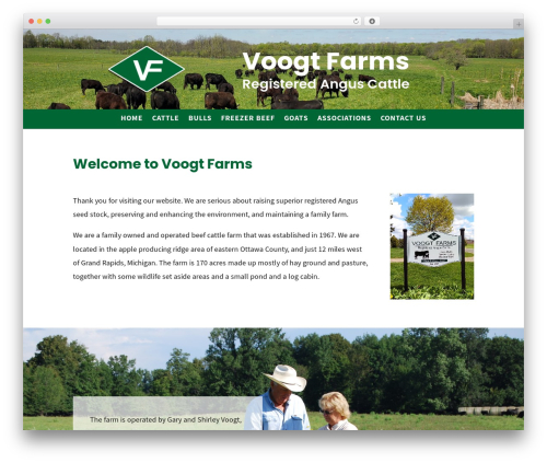 WordPress website theme Divi - voogtfarms.com
