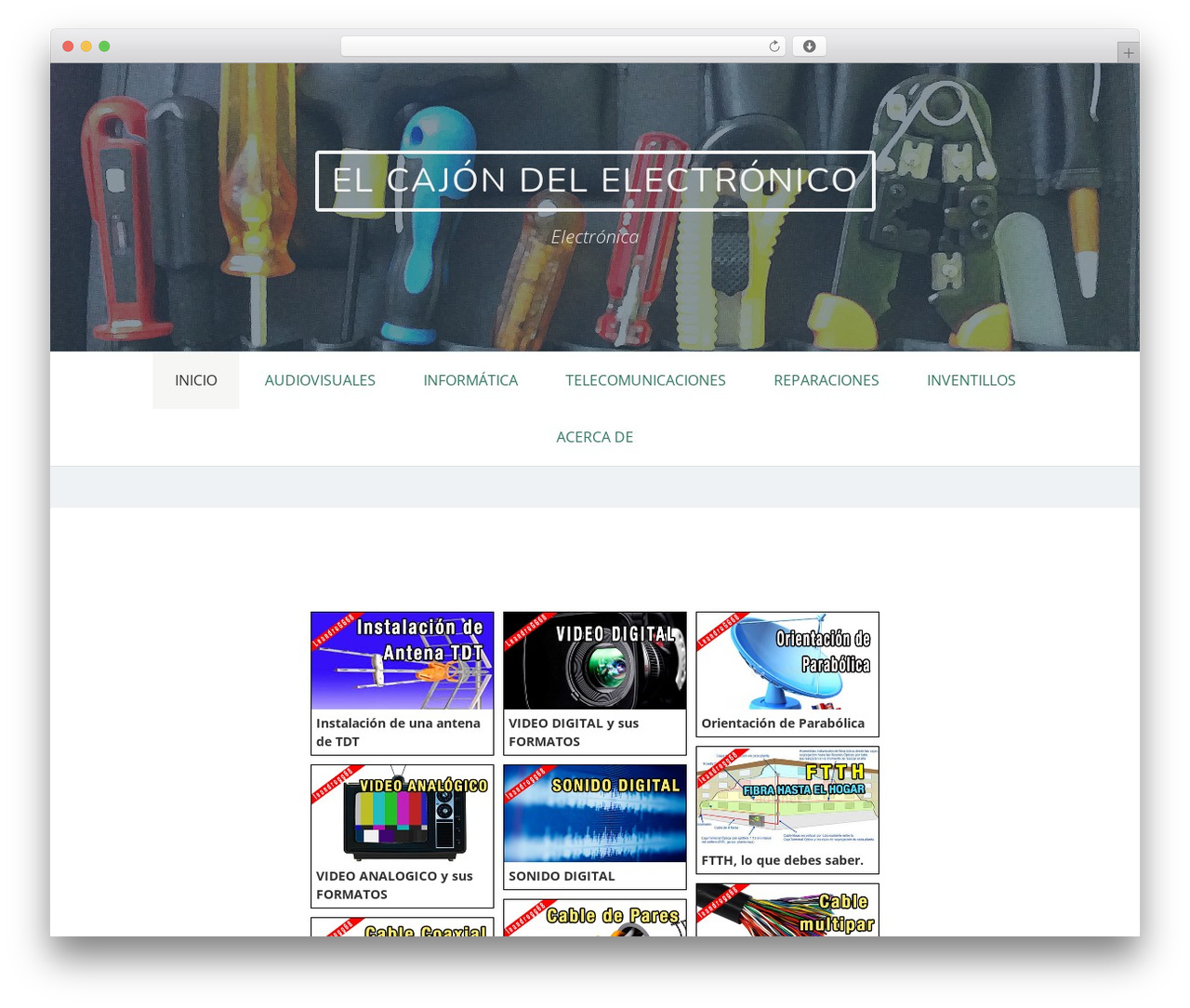 WP theme Eemeli - elcajondelelectronico.com