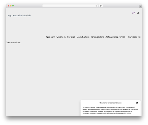 Atomic Blocks WordPress theme design - rehab-lab.cat