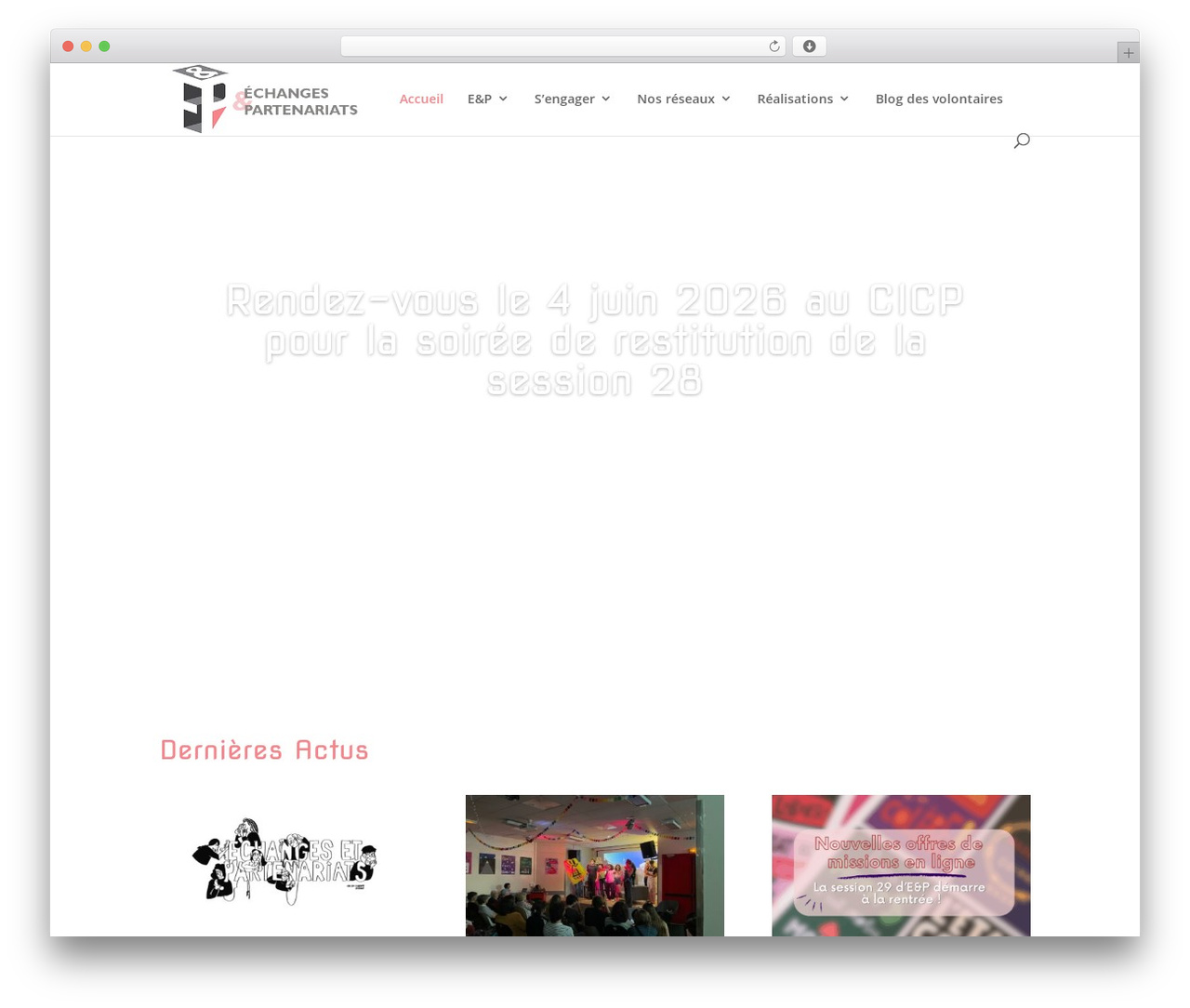 Divi WordPress theme - echanges-partenariats.org