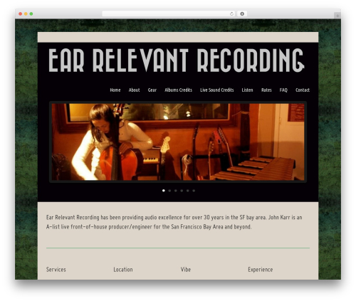 Musicpro WP theme - earrelevant-recording.com