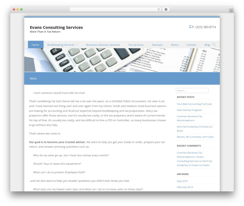 Theme WordPress DiscoveryPro - evanssvcs.com
