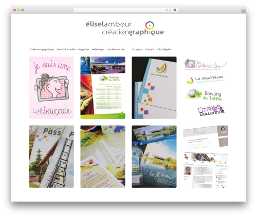 Theme WordPress Grid Theme Responsive - eliselambour.fr
