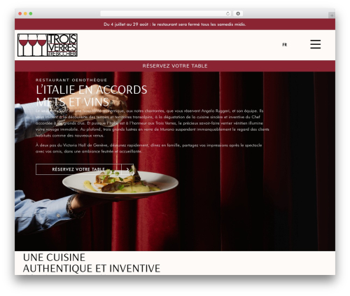 Zenchef widget integration WordPress plugin - lestroisverres.ch