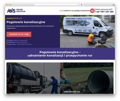 theme WordPress theme - pomockanalizacyjna.pl