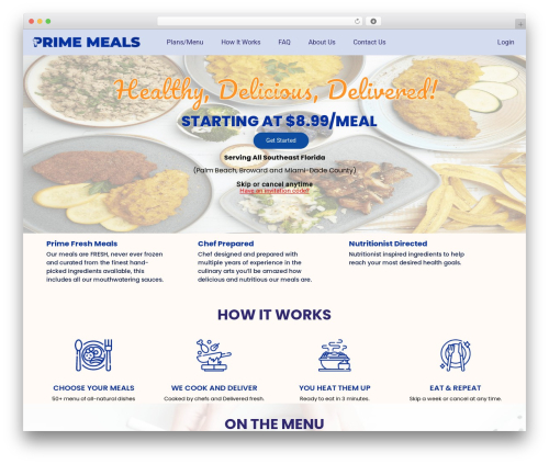WordPress theme Custom Theme - www.eatprimemeals.com