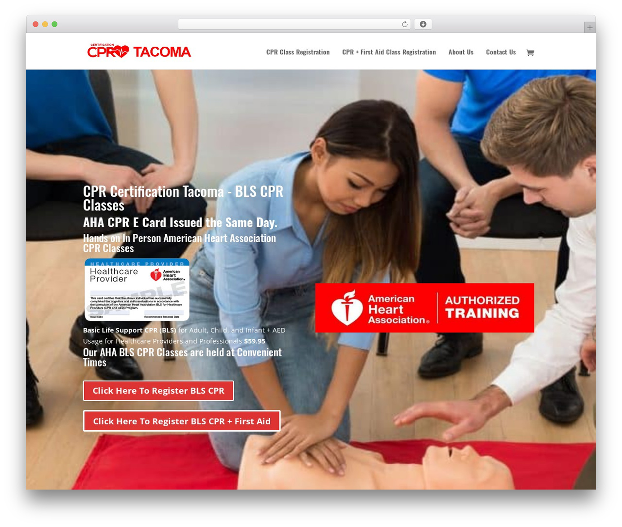 WordPress theme Divi - cprcertificationtacoma.com