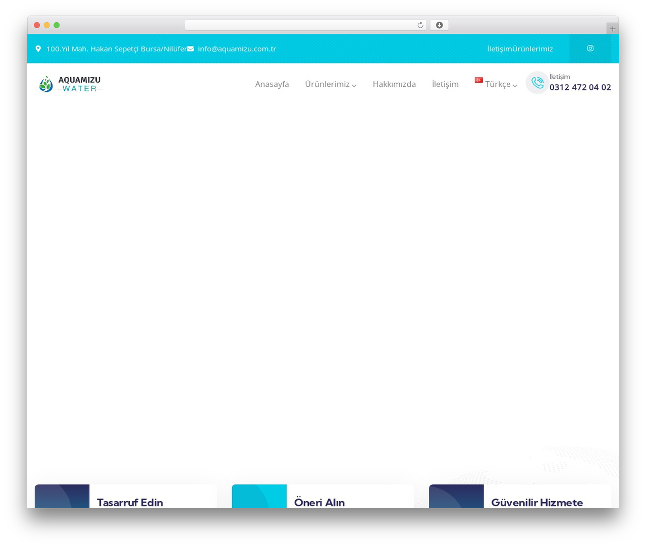 WordPress theme Modins - aquamizuwater.com
