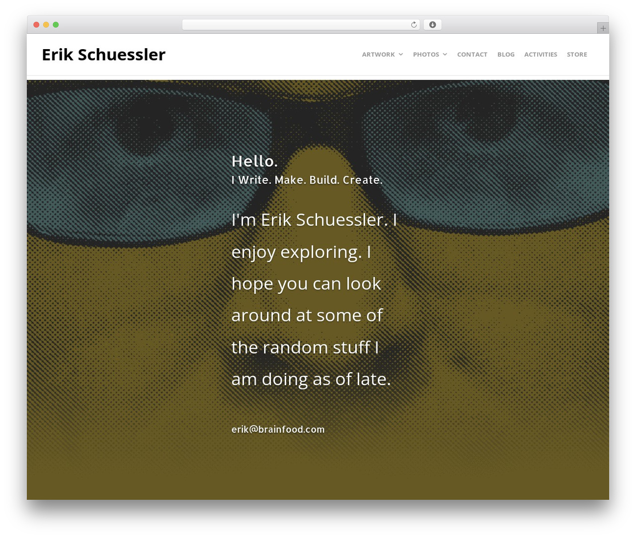 Create WP theme - erikschuessler.com Create WP theme - erikschuessler.com