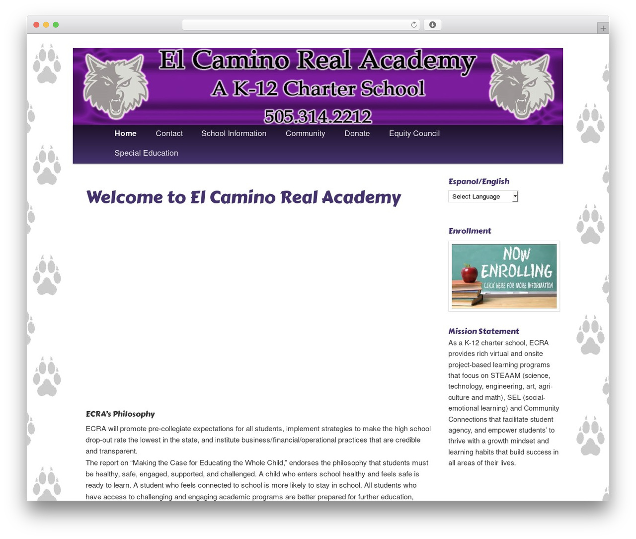 Custom Website Theme WordPress theme - elcaminorealacademy.com