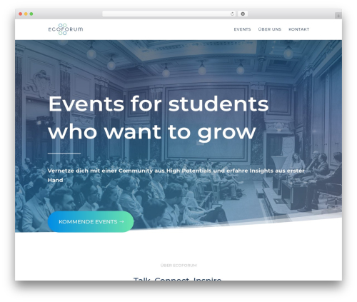 Divi WordPress theme - ecoforum.at