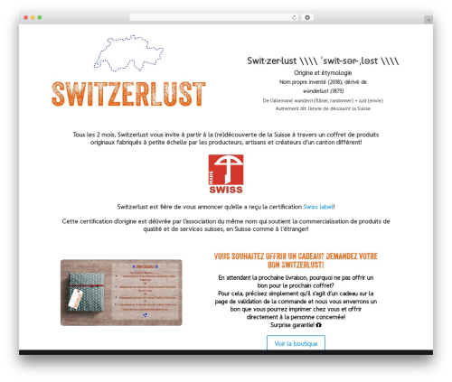 Divi WordPress theme - switzerlust.ch