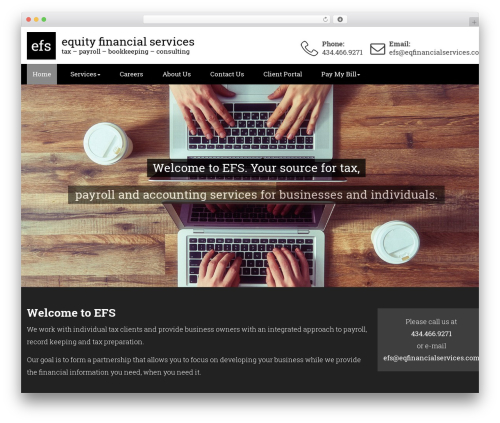 EFS theme WordPress - eqfinancialservices.com