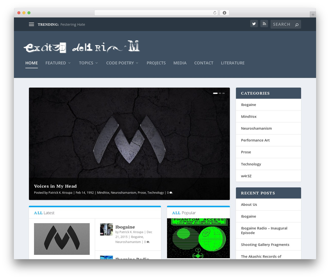 Extra WordPress theme - exciteddelirium.net Extra WordPress theme - exciteddelirium.net