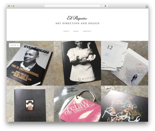 Kabuto WordPress theme design - elrepetto.com