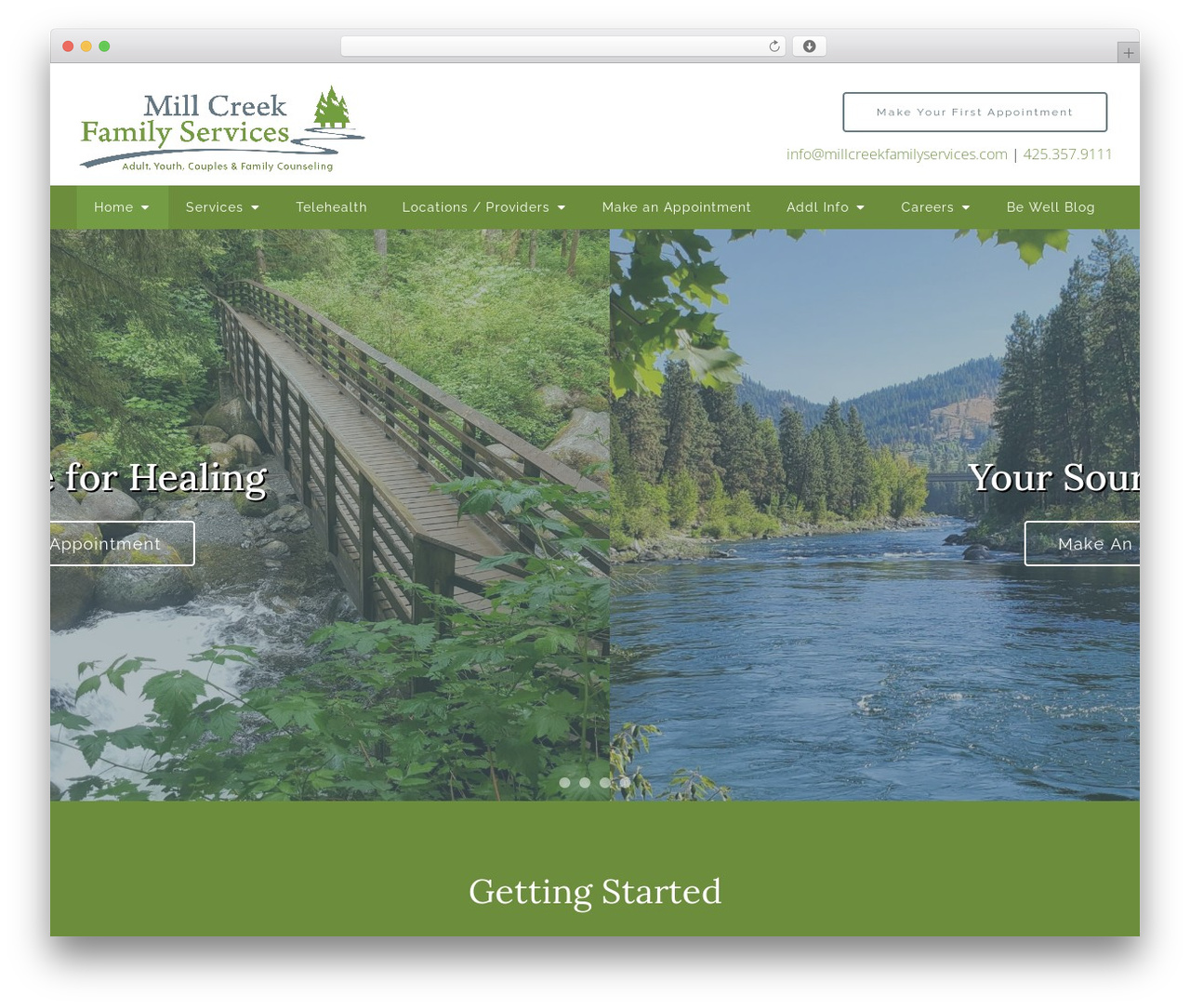 Megatheme theme WordPress - millcreekfamilyservices.com
