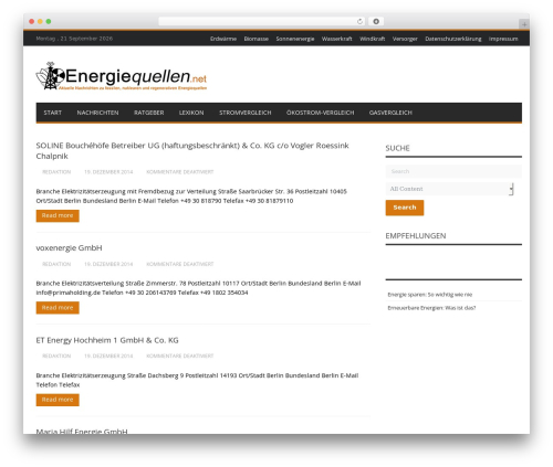 Renad WordPress theme - energiequellen.net