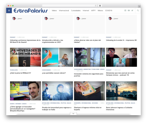 StuffPost WordPress website theme - estrafalarius.com