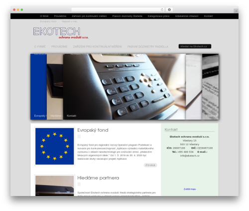 Stylo WordPress theme - ekotech.cz