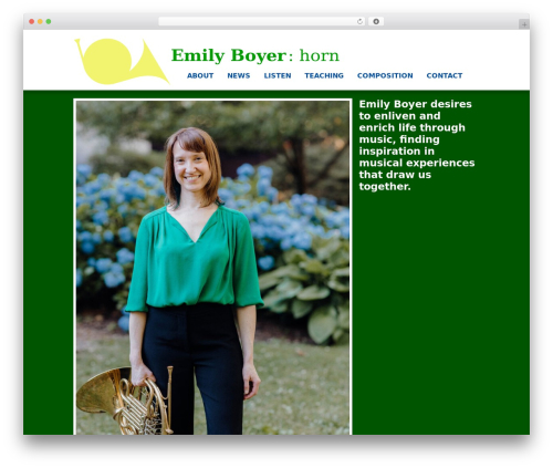 WordPress theme Emily - emilyboyer.com