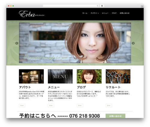 WordPress theme impulse - erbasalon.com