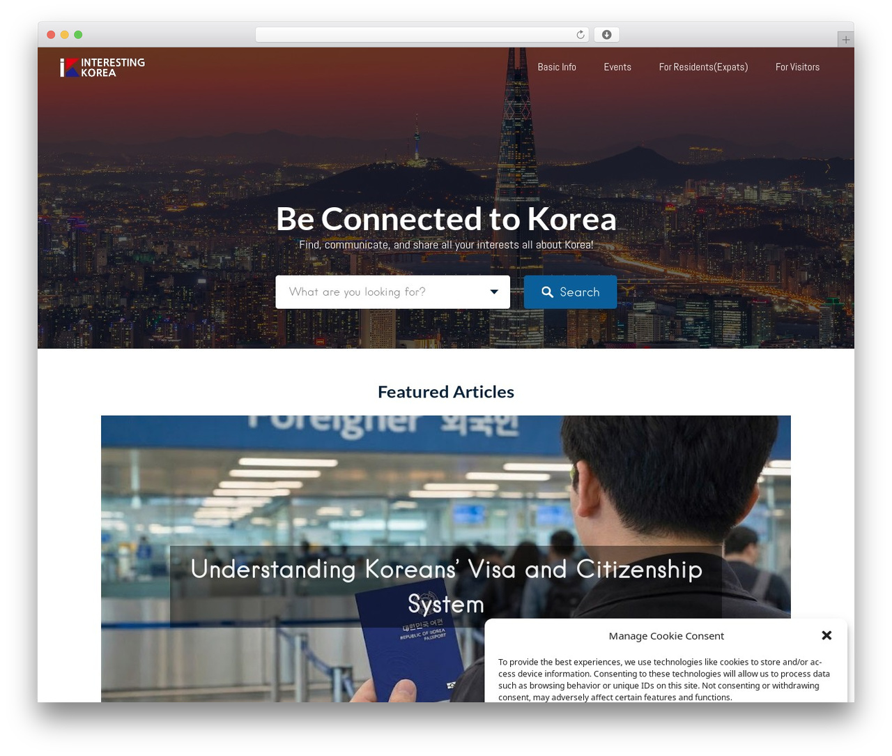 WordPress theme Listable - interestingkorea.com