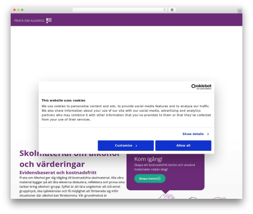 WP theme The Sceleton theme - prataomalkohol.se