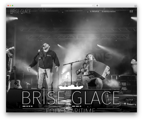 Bandtheme WordPress theme - briseglace.ca