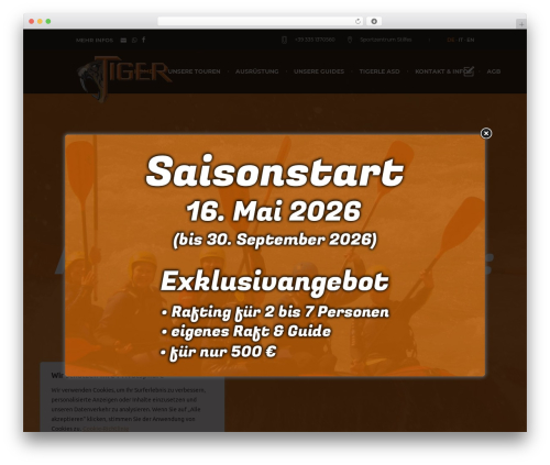 Freestyle WordPress theme - raftingsterzing.it