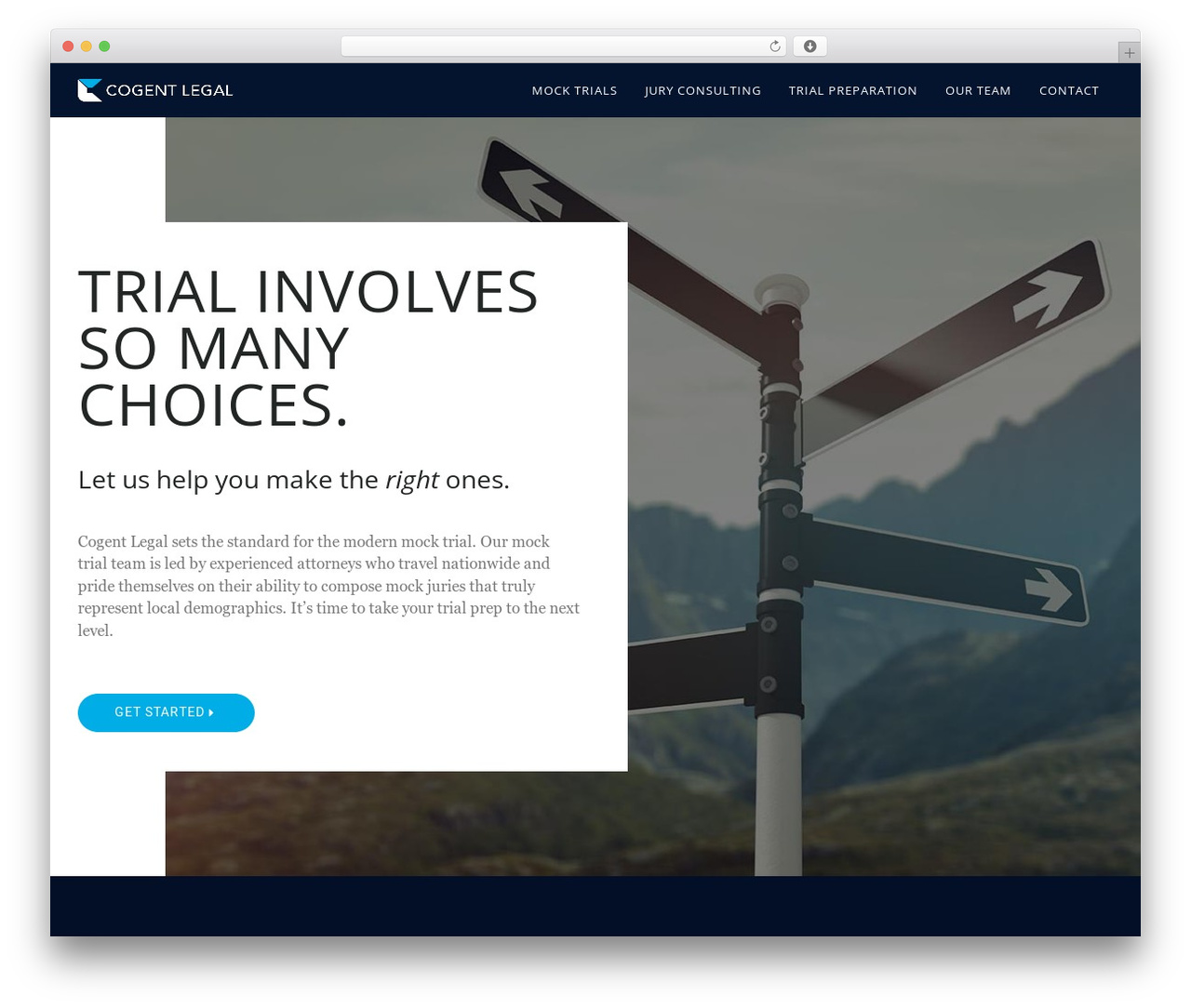 Hello Elementor WordPress theme - cogentlegal.com