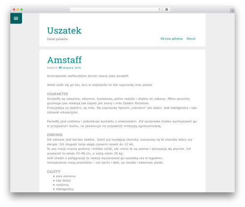 Just Write WordPress theme - uszatek.net