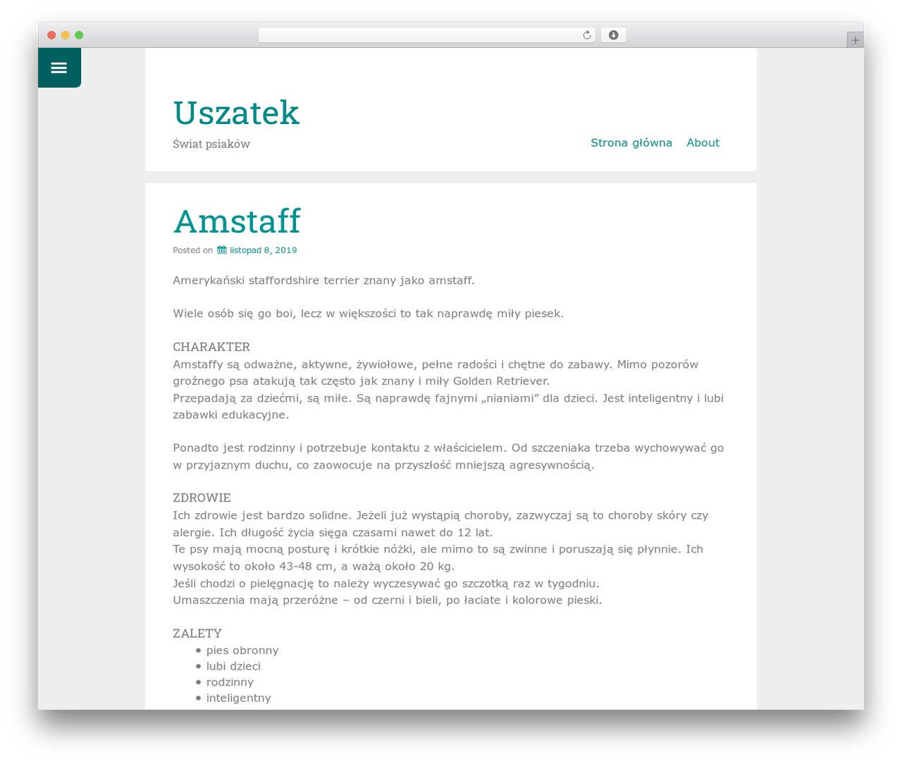 Just Write WordPress theme - uszatek.net Just Write WordPress theme - uszatek.net