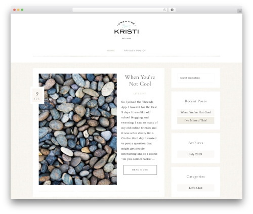 Refined Theme theme WordPress - creativekristi.com