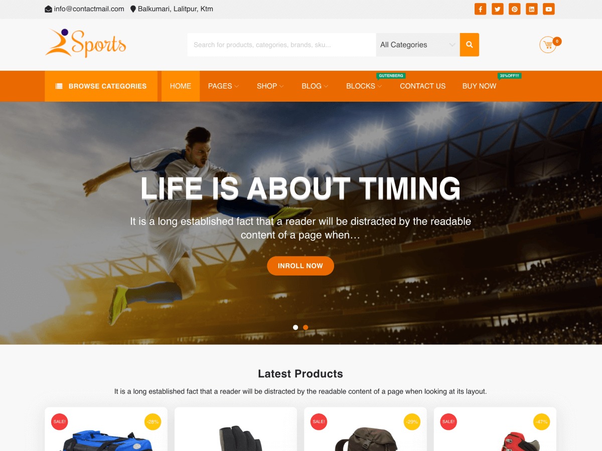 SparkleStore WordPress theme download
